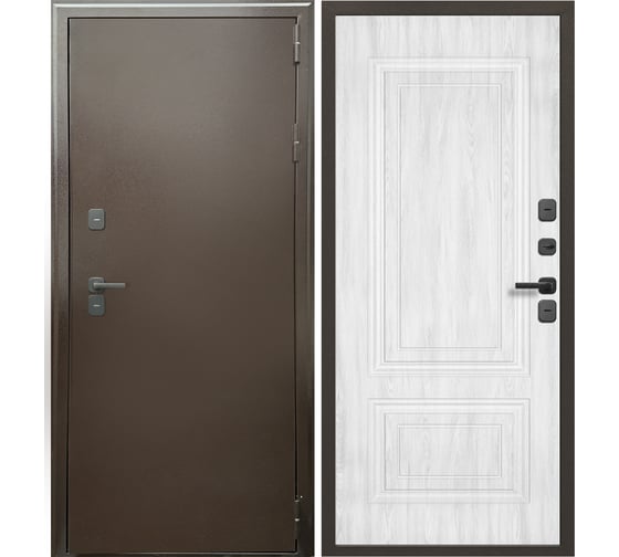 Дверь DIVA Формен Ф-10 Термо 2050*860 Правая (Антик Медь-Сандал пепел) УТ-00084316 1