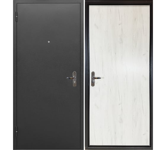 Дверь DIVA Формен Ф-01 2050*860 Левая (Антик серебро - Дуб крафт) УТ-00084388 1