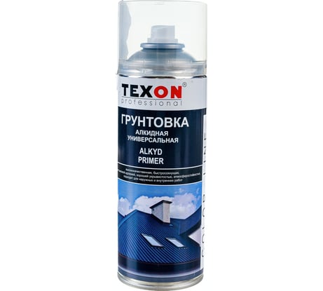 Универсальный алкидный грунт Texon (черный; аэрозоль; 520 мл) ТХ183463
