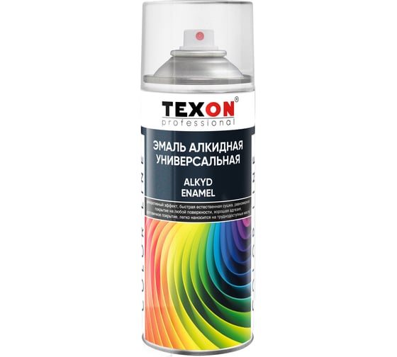 Алкидная эмаль Texon (RAL 9003 сигнальный белый; матовый; аэрозоль; 520 мл) ТХ184972