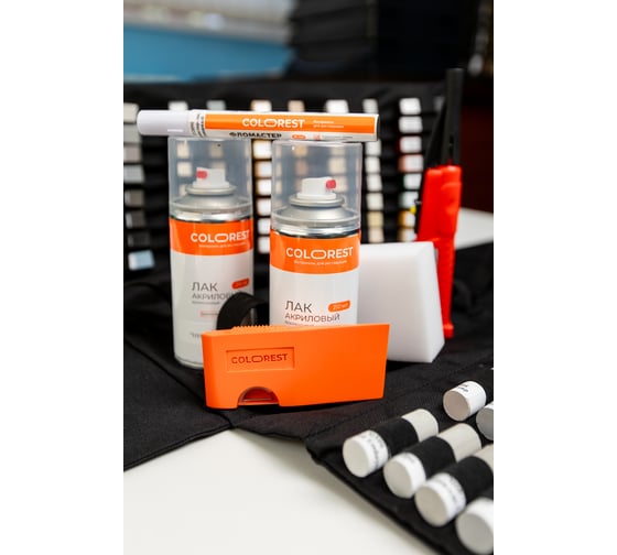 Большой набор прораба Colorest (Мягкий воск, твердый воск, воск для керамики, плавитель, шпатель, лак в баллончиках) 854330