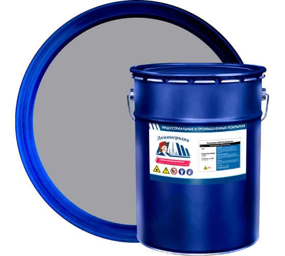 Антистатическая эмаль Ленинградка Бэповин-АК-Универсал 25 кг, RAL 7004 УТ000014272 1