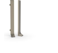 Заглушки для плинтуса ДИАЛ 100 мм ШАМПАНЬ матовая 4 штуки в комплекте ( 2 правые, 2 левые) 4687207099615