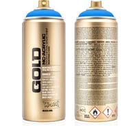 Краска MONTANA GOLD голубая, флуоресцентная, 0.4 л F5000