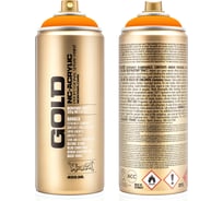 Краска MONTANA GOLD оранжевая, флуоресцентная, 0.4 л F2000