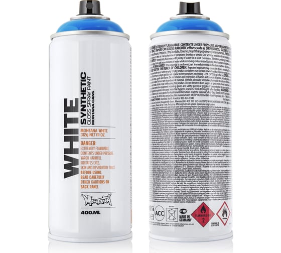 Краска MONTANA WHITE небесно-голубая, 0.4 л 5040 WHT 1