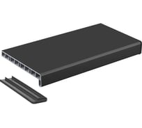 Подоконник Vitrage Дизайн антрацит матовый, 2700 х 450 мм 01.06.129.2700.450