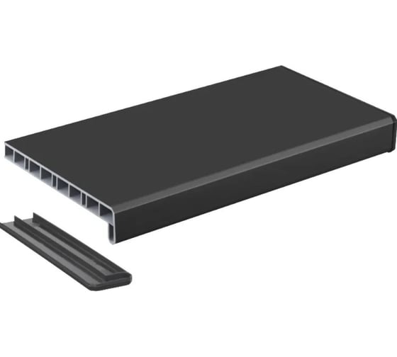 Подоконник Vitrage Дизайн антрацит матовый 3000 х 550 мм 01.06.129.3000.550 1