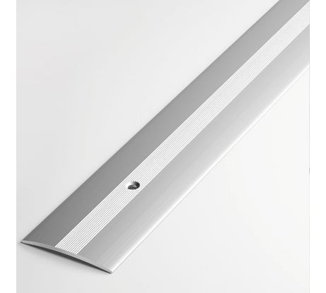 Алюминиевый порог ООО Элитпроф ПО-25 серебро/мат 2,7 м. (Стык 2700х25 анод. серебро) ПО-25/2700