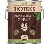 Защитный антисептический состав 2 в 1 ТЕКС Bioteks (красное дерево; 2.7 л) 211892