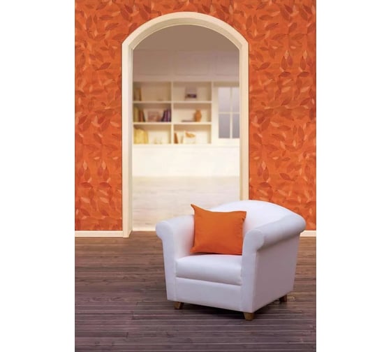 Натуральные обои Cosca Decor Листья Прима Рохо, 10x0.91 м СПБ003026