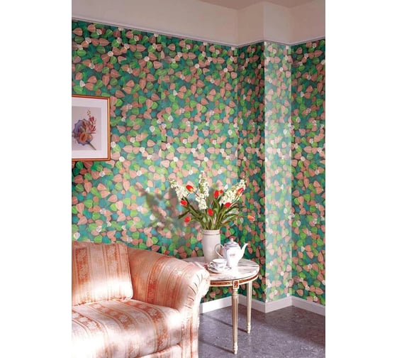 Натуральные обои Cosca Decor Листья Прима Верде, 5.5x0.91 м СПБ003104