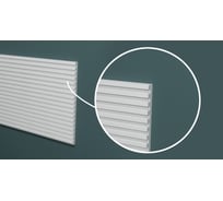 Панель стеновая "Грани" ударопрочная, влагостойкая, под покраску Decor-Dizayn 180x10x2000 мм DD905