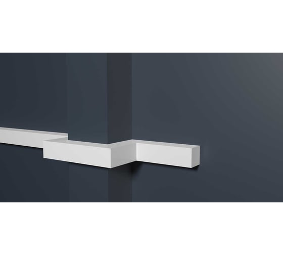 Молдинг стеновой ударопрочный влагостойкий под покраску Decor-Dizayn 20x20x2000 мм DD622