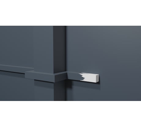 Молдинг стеновой ударопрочный влагостойкий под покраску Decor-Dizayn 15x15x2000 мм DD621