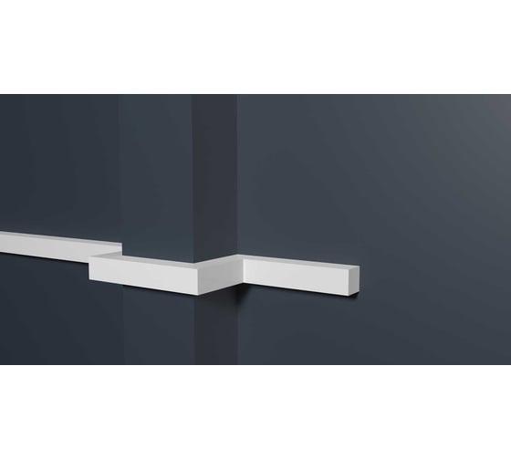 Молдинг стеновой ударопрочный влагостойкий под покраску Decor-Dizayn 15x15x2000 мм DD621