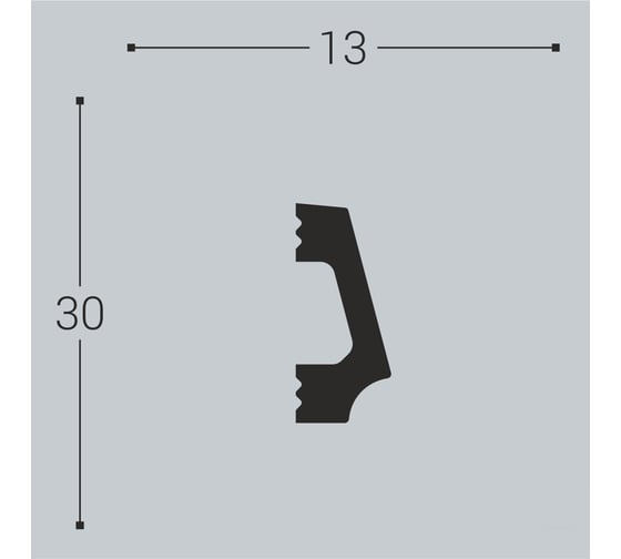 Молдинг bello deco XPS М 16 30x13 мм 00-00104187