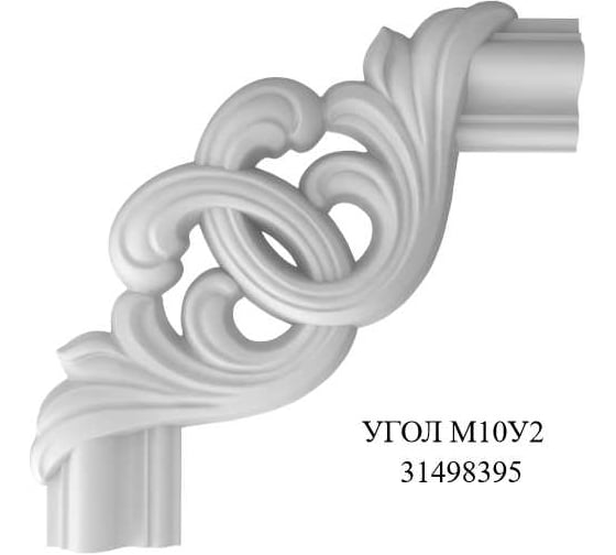 Молдинг bello deco XPS М 10 45x17 мм 00-00004592