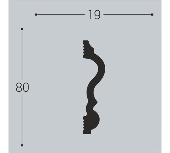 Молдинг bello deco XPS М 9 80x19 мм 00-00004629