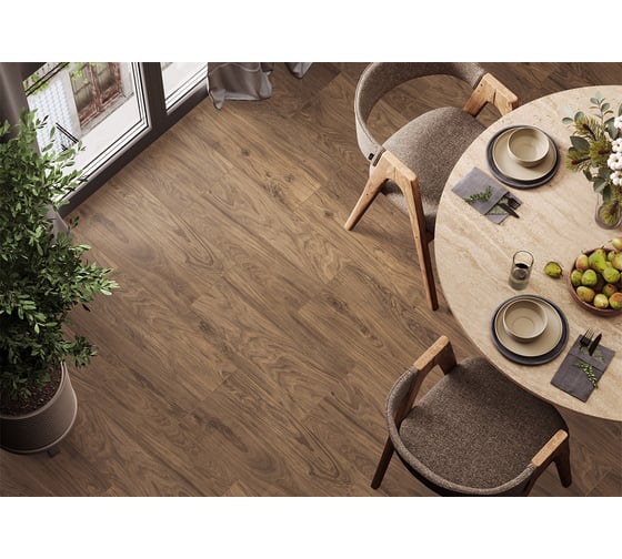 Керамогранит AlmaCeramica Brentwood матовый, 300х600х7, 1,62м2, 9 шт в уп, коричневый GFA3060BWD44R 1