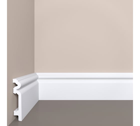 Напольный плинтус bello deco XPS П 14 90x19 мм 00-00104248 1