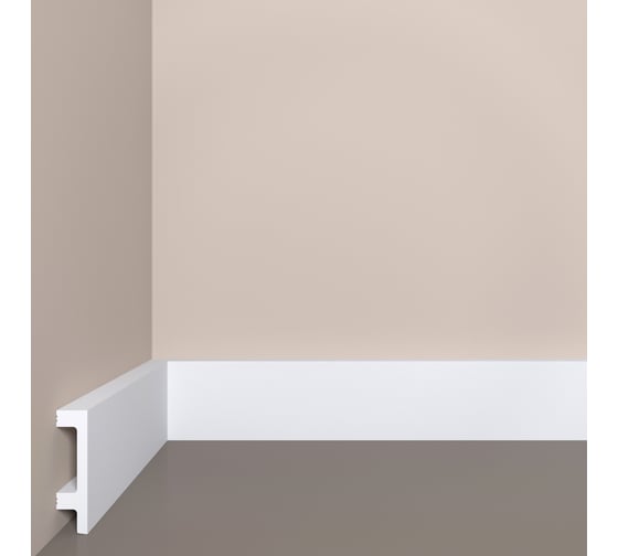 Напольный плинтус bello deco XPS П 15 60x15 мм 00-00103776