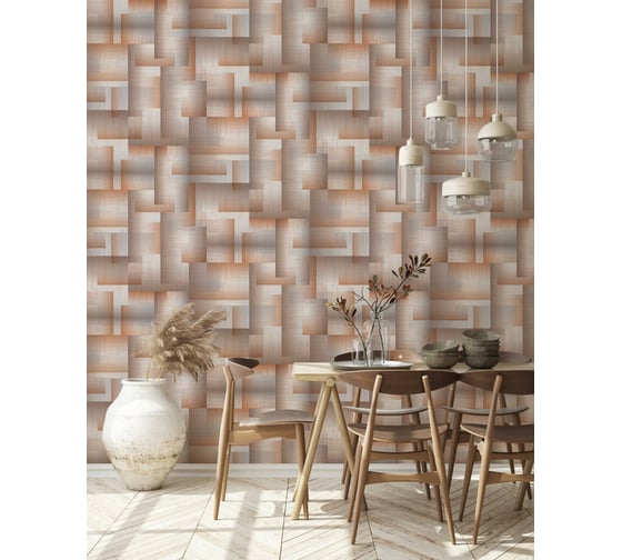 Виниловые обои горячего тиснения на флизелиновой основе Deco-Deco Matrix (1.06х10.05 м; 1 рулон) 6023-14