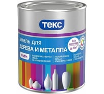 Эмаль для дерева и металла ТЕКС Профи (полуматовая; база D; 0.9 л) 32389