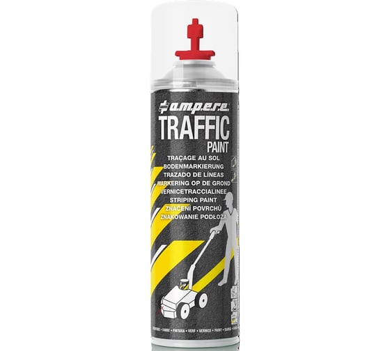 Kpacka для нанесения линий A.M.P.E.R.E. TRAFFIC PAINT AMPERE (красная) 00-00010392 1
