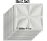 Комплект 3D-панелей LAKO DECOR 50-50 см, 10 шт, 1 мм, белый 404 LKD-PVC50-D006-1-MEGA10 7