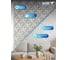 Комплект 3D-панелей LAKO DECOR 50-50 см, 5 шт, 1 мм, белый 404 LKD-PVC50-D006-1-MEGA5 10