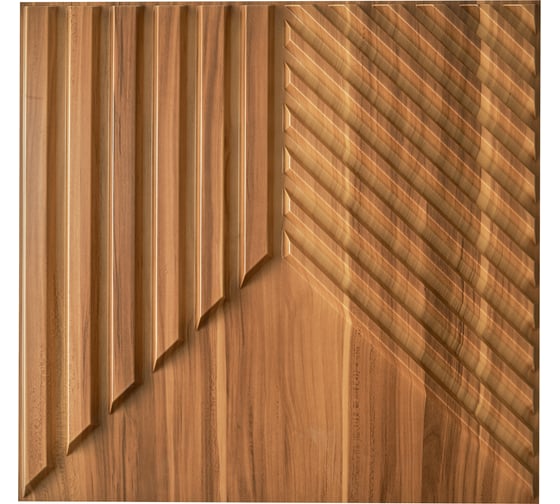 Комплект 3D-панелей LAKO DECOR 50-50 см, 5 шт, 1 мм, дерево LKD-PVC50-D180-MEGA5 1