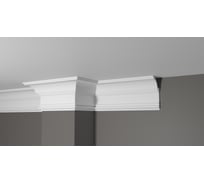 Карниз потолочный ударопрочный влагостойкий под покраску Decor-Dizayn 120x60x2000мм DD517