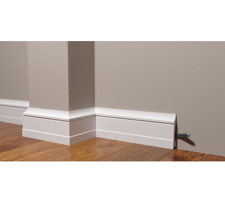 Плинтус напольный ударопрочный влагостойкий под покраску Decor-Dizayn 100x17x2000 мм DD711