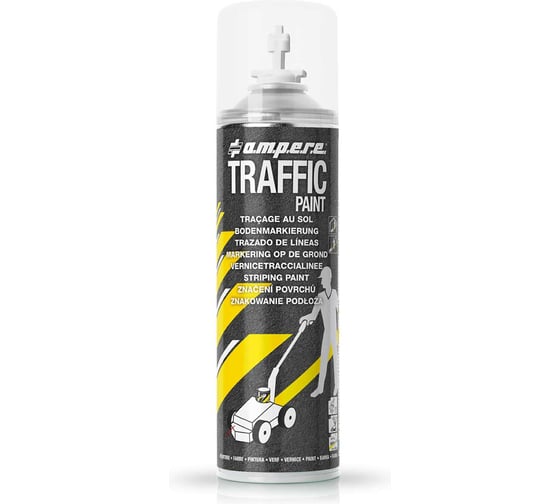 Kpacka для нанесения линий A.M.P.E.R.E. TRAFFIC PAINT AMPERE(белая) 00-00010389 1