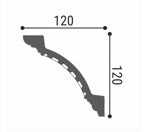 Потолочный плинтус Де-Багет Декор ДП 24/170 00-00001503