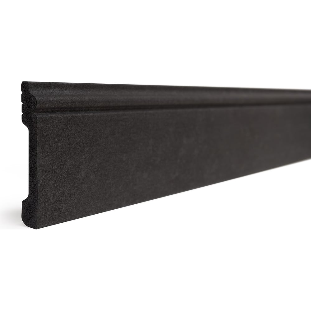 Плинтус напольный ударопрочный влагостойкий Decor-Dizayn цвет графит ...