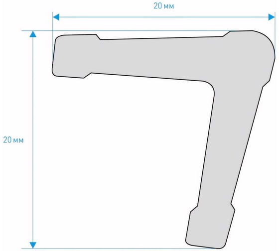 Угол bello deco XPS У 1 20x20 мм 00-00004604