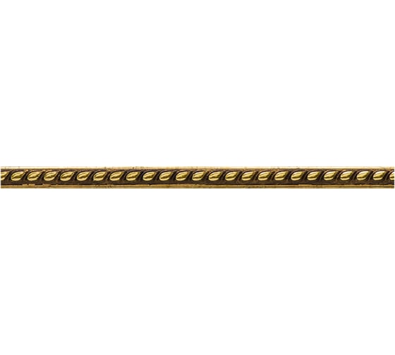 Молдинг стеновой ударопрочный влагостойкий античное золото Decor-Dizayn 15x9Х2400 мм 215-552/1