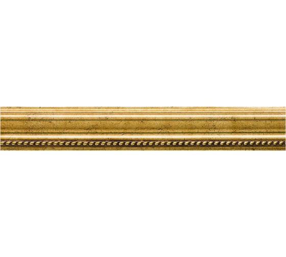 Молдинг стеновой ударопрочный влагостойкий античное золото Decor-Dizayn 42x16x2400 мм 301-552/1 1