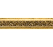 Молдинг стеновой ударопрочный влагостойкий античное золото Decor-Dizayn 60x8Х2400 мм 260-552/1