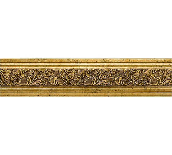 Молдинг стеновой ударопрочный влагостойкий античное золото Decor-Dizayn 60x8Х2400 мм 260-552/1