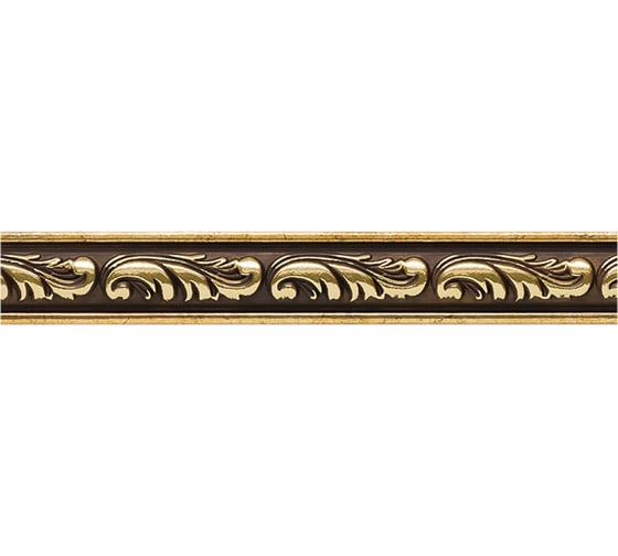 Молдинг стеновой ударопрочный влагостойкий червонное золото Decor-Dizayn 30x13x2400 мм 157-1223