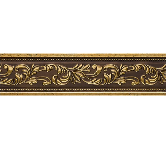 Молдинг стеновой ударопрочный влагостойкий червонное золото Decor-Dizayn 52x11x2400 мм 156-1223