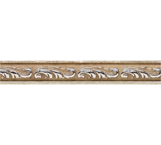 Молдинг стеновой ударопрочный влагостойкий бук с платиной Decor-Dizayn 30x13x2400 мм 157-59