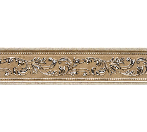 Молдинг стеновой ударопрочный влагостойкий бук с платиной Decor-Dizayn 52x11x2400 мм 156-59