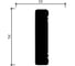 Молдинг стеновой ударопрочный влагостойкий бук с платиной Decor-Dizayn 52x11x2400 мм 156-59 2