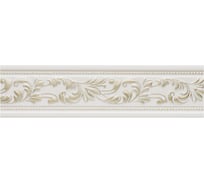 Молдинг стеновой ударопрочный влагостойкий белый с серебром Decor-Dizayn 52x11x2400 мм 156-60