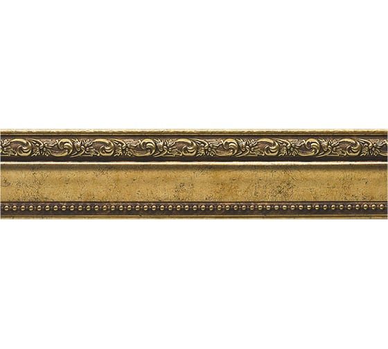 Молдинг стеновой ударопрочный влагостойкий червонное золото Decor-Dizayn 59x21x2400 мм 161-552 1