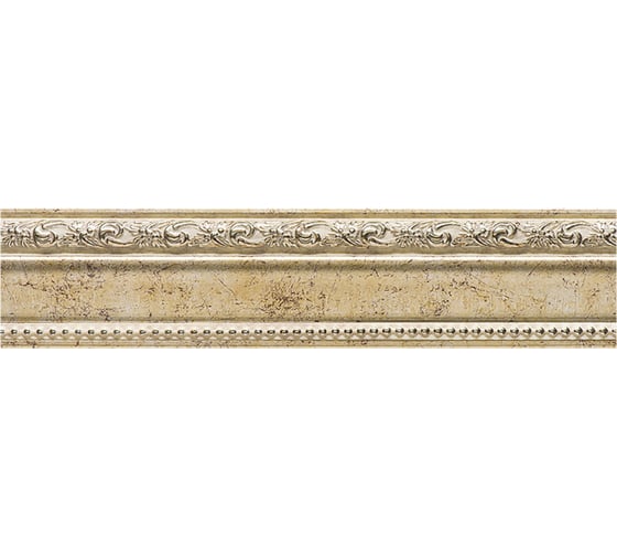 Молдинг стеновой ударопрочный влагостойкий светлое золото Decor-Dizayn 59x21x2400 мм 161-553